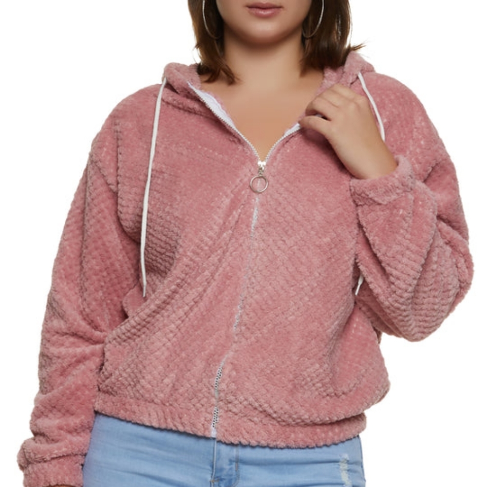 Pink Hooded Jacket
